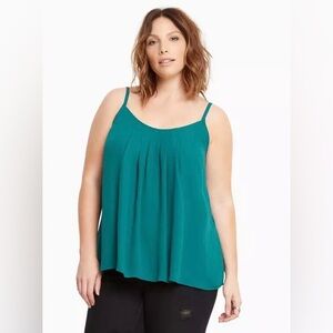 Torrid Pleated Front Georgette Camisole Top